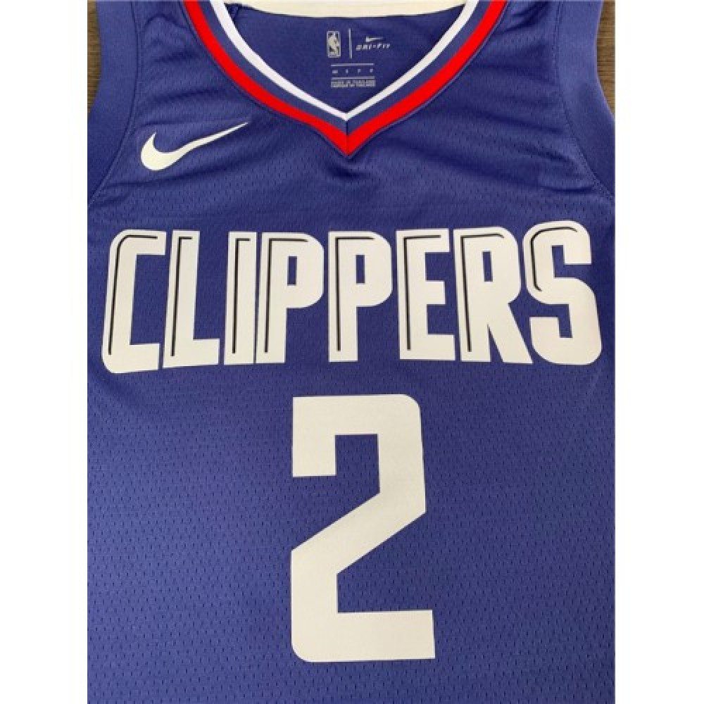 Men's LA Clippers Kawhi Leonard #2 Blue 19-20 Swingman Jersey - Icon Edition-Pro Kit Vault | Brand New 26/27 Sports Jerseys